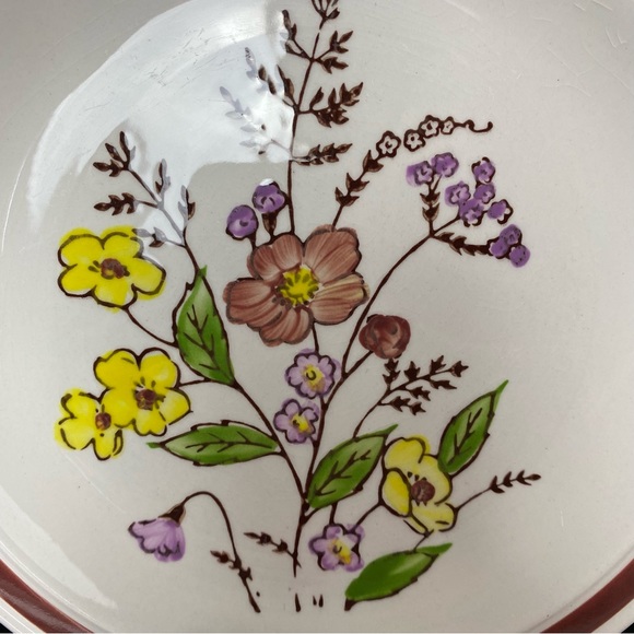 (1) Vintage Lot of 5, Lunastone 1580 Bali Pattern Floral Bread & Butter Plates - Picture 13 of 17